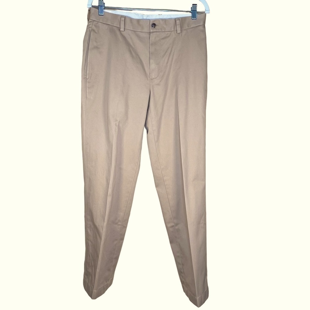 Brooks Brothers Advantage Chino Clark W32 X L30, SHORTENED TO 27.5 Inch INSEAM